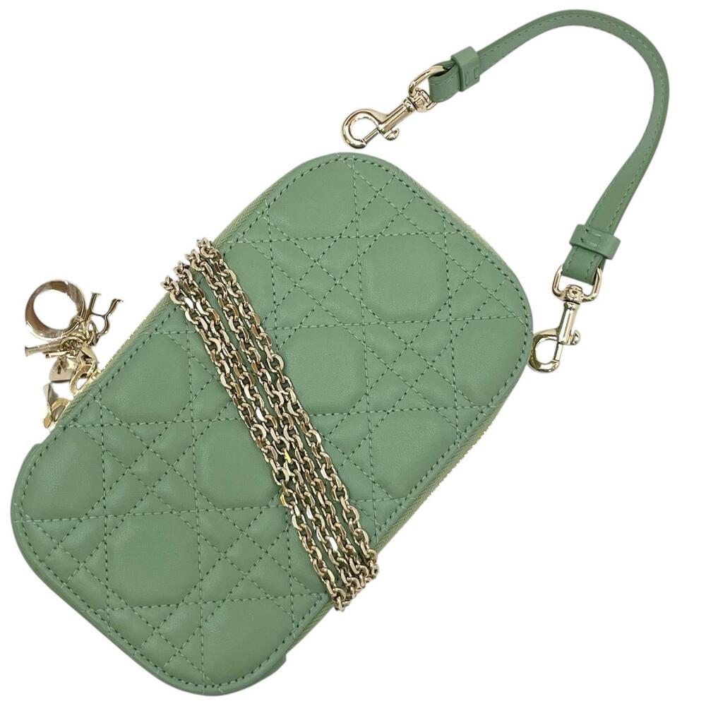 Dior LADY Phone Holder Shoulder Bag Green